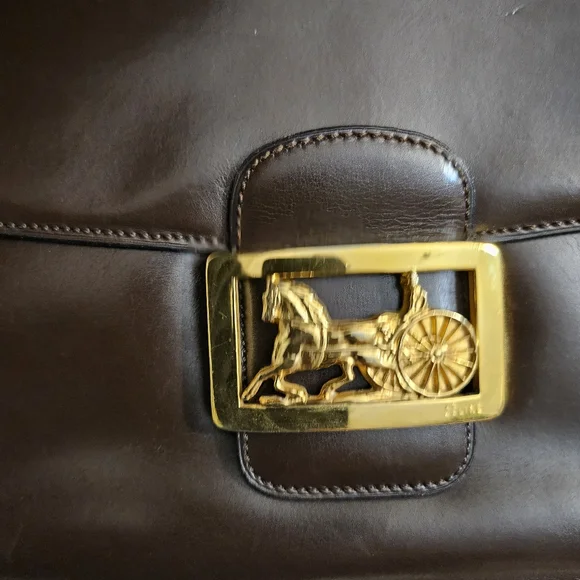 Authentic vintage Celine brown box  shoulder bag - Picture 8 of 16